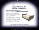 Website Snapshot of Pleasant Mattress Co., Inc.