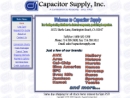 Website Snapshot of CAPACITOR SUPPLY, INC