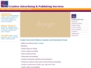 Website Snapshot of CREATIVE ADVERTISING & PUBLISHING SERVICES