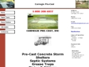 Website Snapshot of Carnegie Precast, Inc.
