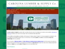 Website Snapshot of Carolina Lumber & Supply Co.