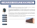Website Snapshot of Carolina Sample Books, Inc.