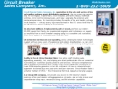 Website Snapshot of CIRCUIT BREAKER SALES CO. INC.
