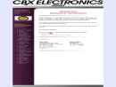 Website Snapshot of Cbx Electronics Inc