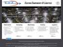Website Snapshot of Custom Components & Logistics