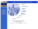 Website Snapshot of CENTER FOR CONFLICT RESOLUTION