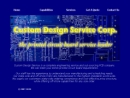Website Snapshot of Custom Design Service Corp.