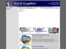 Website Snapshot of Cecil Graphics