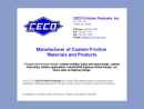 Website Snapshot of CECO FRICTION PRODUCTS INC