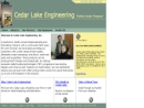 Website Snapshot of Cedar Lake Engineering, Inc.