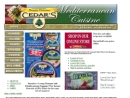 Website Snapshot of Cedars Mediterranean Foods