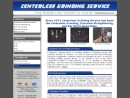 Website Snapshot of Centerless Grinding Service