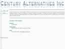 Website Snapshot of CENTURY ALTERNATIVES INC