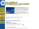 Website Snapshot of CENTER FOR PROFESSIONAL ADVANCEMENT, INC., THE