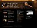 Website Snapshot of CHAMBER ORCHESTRA OF PHILADELPHIA, THE
