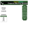 Website Snapshot of CHAPARRAL MACHINE SERVICES