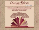 Website Snapshot of Charlotte Fabrics