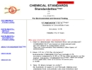Website Snapshot of Chemical Standards