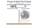 Website Snapshot of Chicago Hi-Speed Tool & Supply Co.