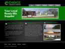 Website Snapshot of CHOICE CONCRETE COMPANY, INC.