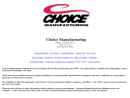 Website Snapshot of Choice Manufacturing Co.