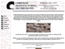 Website Snapshot of Christian Mfg., Inc.