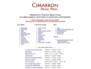 Website Snapshot of CIMARRON MUSIC PRESS LLC