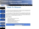 Website Snapshot of Custom Instrumentation Services Corp.