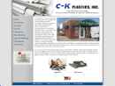 Website Snapshot of CK Plastics, Inc.