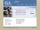 Website Snapshot of CLA COMMUNITY MAILINGS