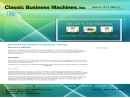 Website Snapshot of CLASSIC BUSINESS MACHINES INC