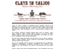 Website Snapshot of Clays In Calico