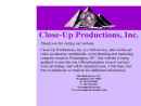 Website Snapshot of CLOSE-UP PRODUCTIONS INC