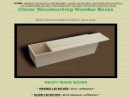 Website Snapshot of Clover Woodworking Co.