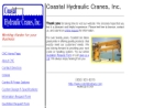 Website Snapshot of COASTAL HYDRAULIC CRANES, INC.