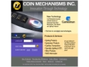 Website Snapshot of Coin Mechanisms, Inc.