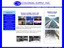 Website Snapshot of Colonial Supply Inc.