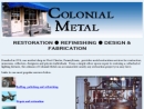 Website Snapshot of Colonial Metal Polishers