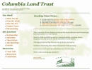 Website Snapshot of COLUMBIA LAND TRUST