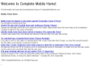 Website Snapshot of Complete Services Unlimited Inc DBA Complete Mobile Home