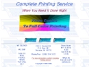 Website Snapshot of Complete Printing Service