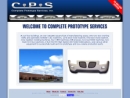 Website Snapshot of Complete Prototype Services