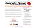 Website Snapshot of Computer Rescue