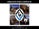 Website Snapshot of Consolidated Paving Inc