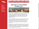 Website Snapshot of Consolidated Printers
