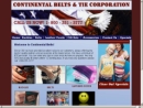 Website Snapshot of Continental Belt Corp.