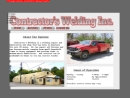 Website Snapshot of Contractor's Welding Service