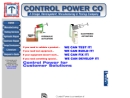 Website Snapshot of Control Power Company