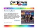 Website Snapshot of Copy Express