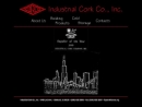 Website Snapshot of Industrial Cork Co.
